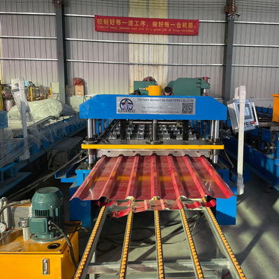 High Precision PBU Type Roofing Sheet Roll Forming Machine with PLC Control System to America