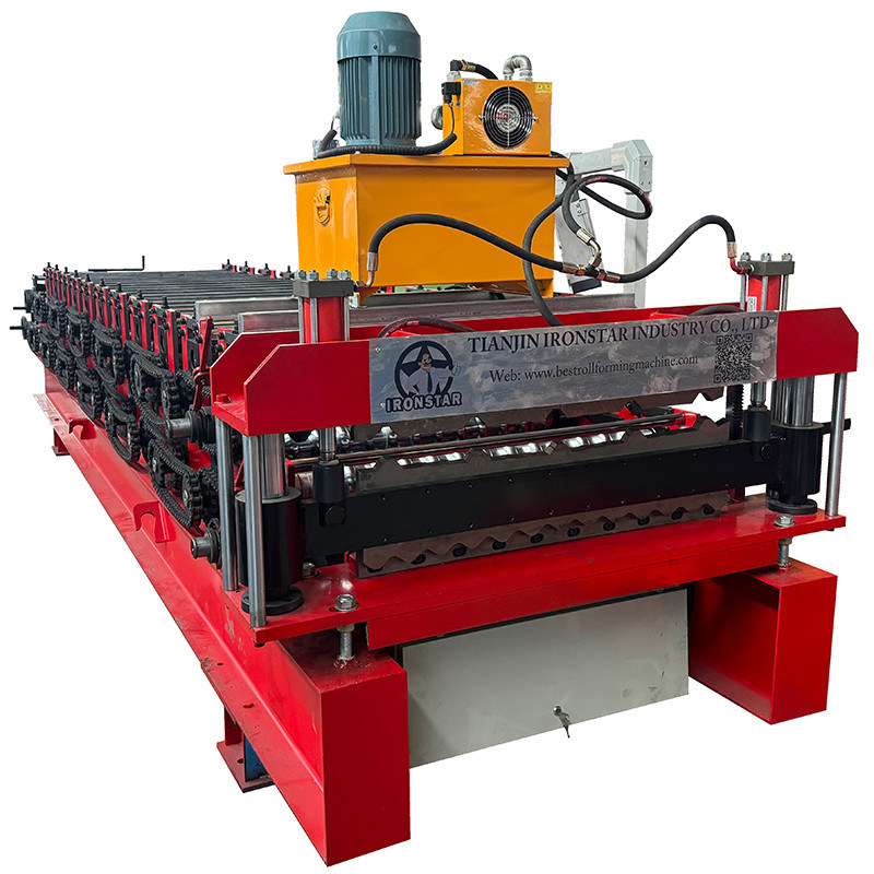 “Double Layer Roll Forming Machine 840 Trapezoidal Roof Sheet 836 Corrugated Roof Tile Metal Roof Panel Making Machine”