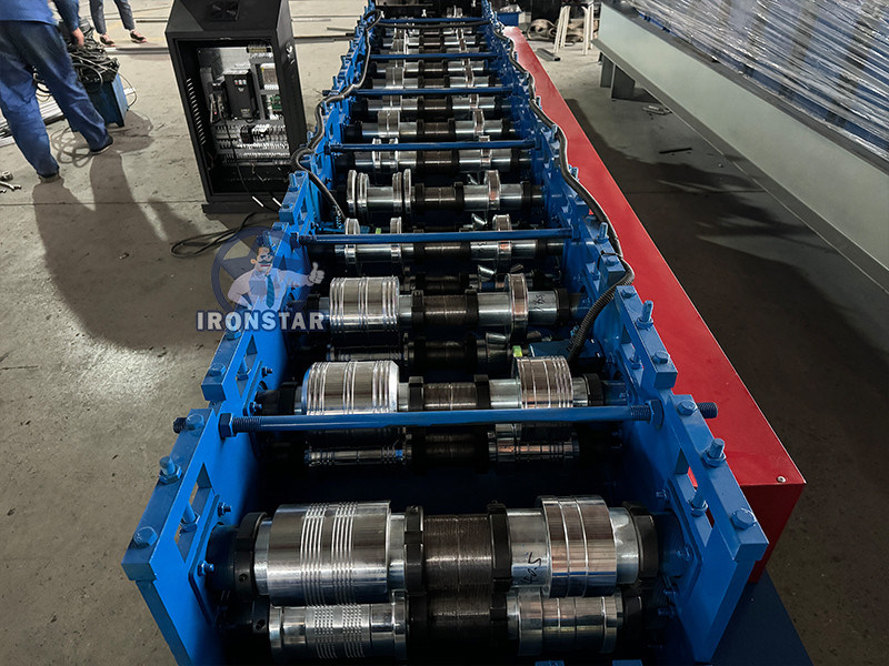 “Ironstar CD UD CW UW Combined Roll Forming Machine Automatic Metal Stud Runner Forming Equipment Drywall C U Channel Profile Production Line Gypsum Partition Frame Machine PLC Control for Albania”