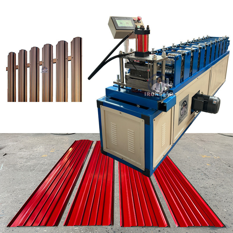 “Metal Fence Post Roll Forming Machine 174mm Popular in Miami USA Fence Panel Making Machinery Full Set Fence Production Equipment Fence Roll Forming Machine Line for USA Fence Factory”